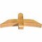 Ekena Millwork Bellingham Rough Sawn Timber Gable Bracket, Western Red Cedar, 48"W x 20"H x 6"D x 6"F, 10/12 Pitch GBW048X20X0606BEL00RWR - alternate 3
